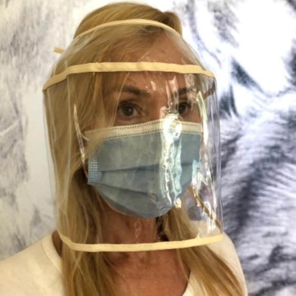 Face shield Mask with matching Hat sturdy washable - Picture 2 of 6